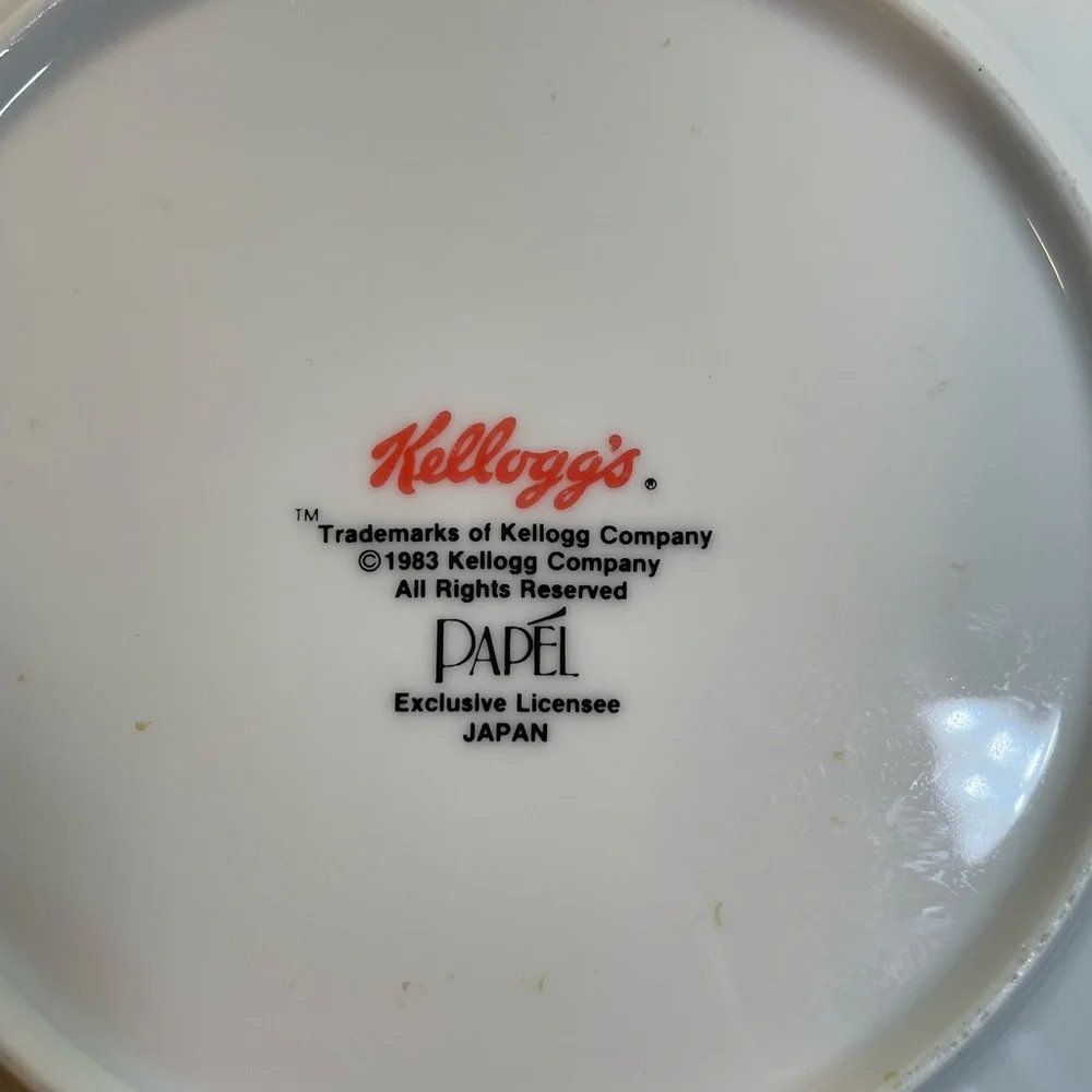 Kelloggs “Snap Crackle Pop” 7 1/4” Ceramic plate from 1983